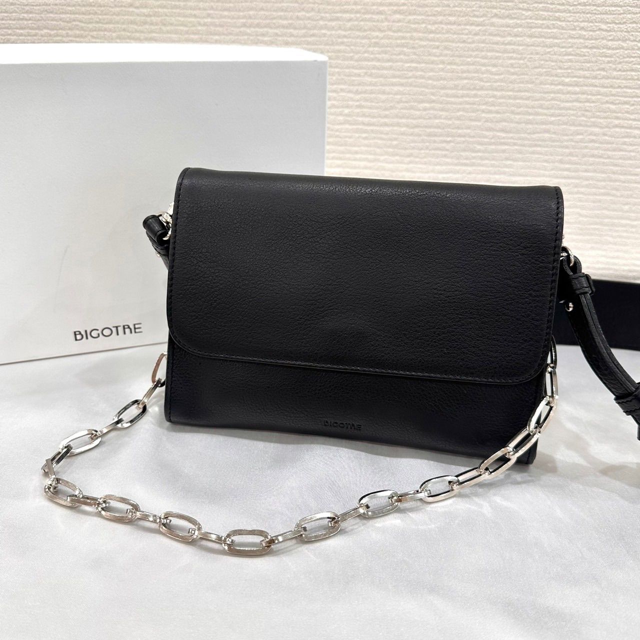 新品未使用】BIGOTRE ビゴター ショルダーバッグ 2way チェーン 付属品 