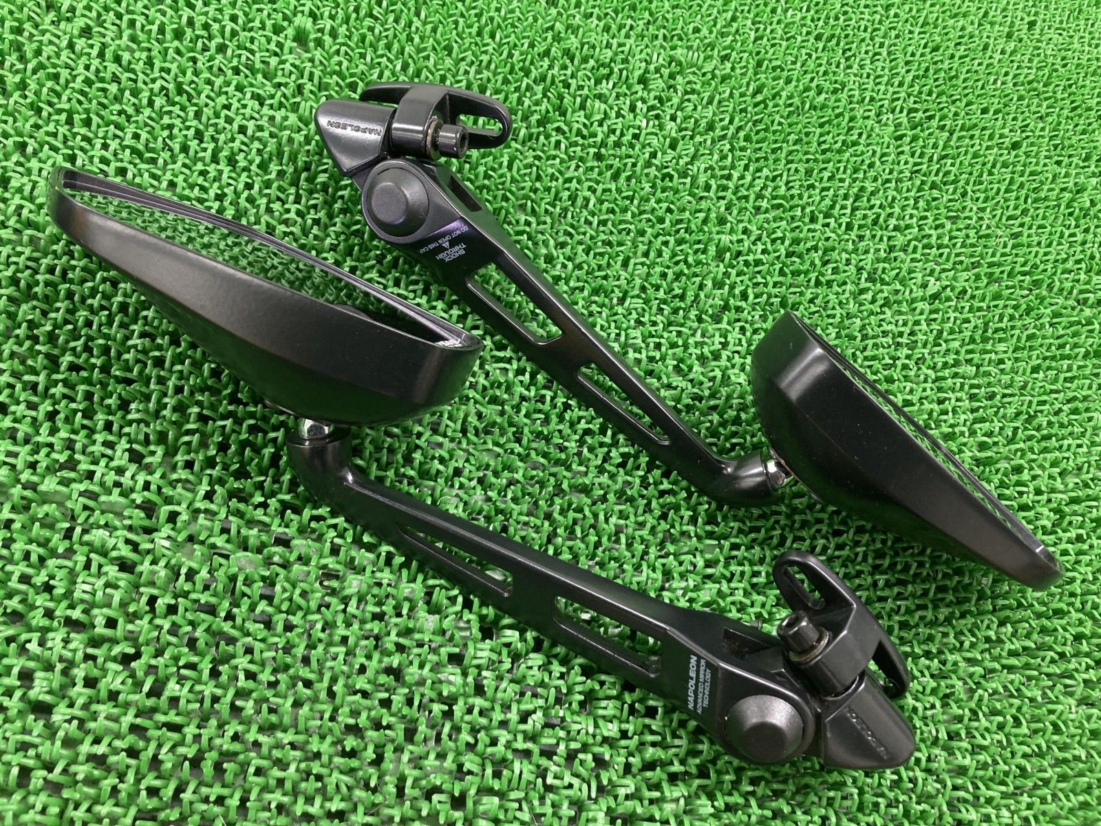 ナポレオン製 ミラー 左右 社外 バイク 部品 カウリングミラー11 RAYSAVE NC-001 コンディション良好 割れ欠け無し 品薄 32