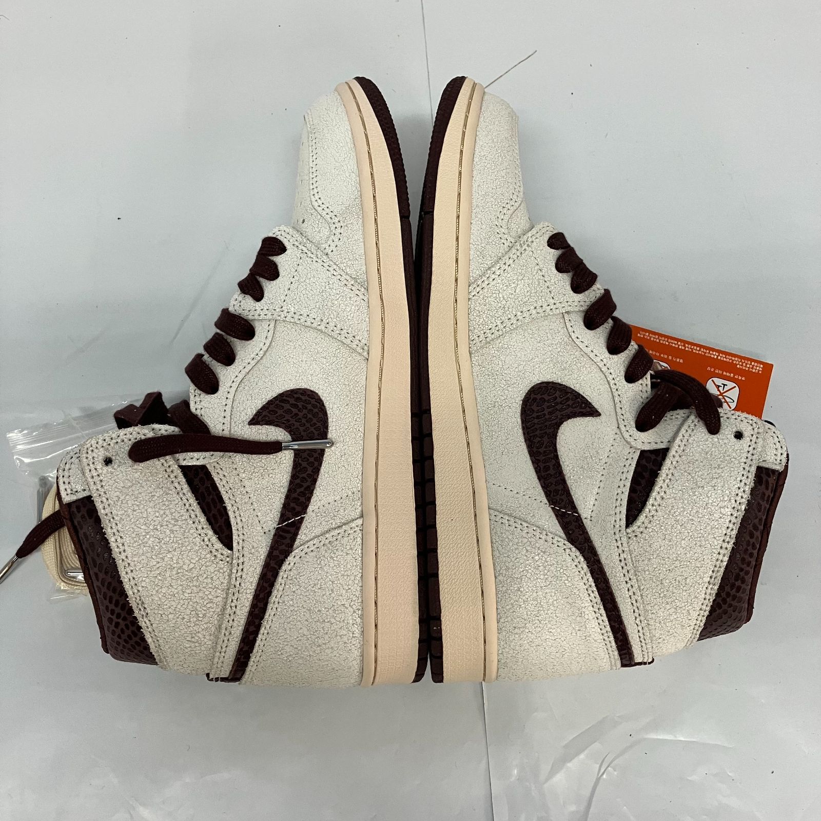 A Ma Maniere × Nike Air Jordan 1 Retro High OG Sail and Burgundy