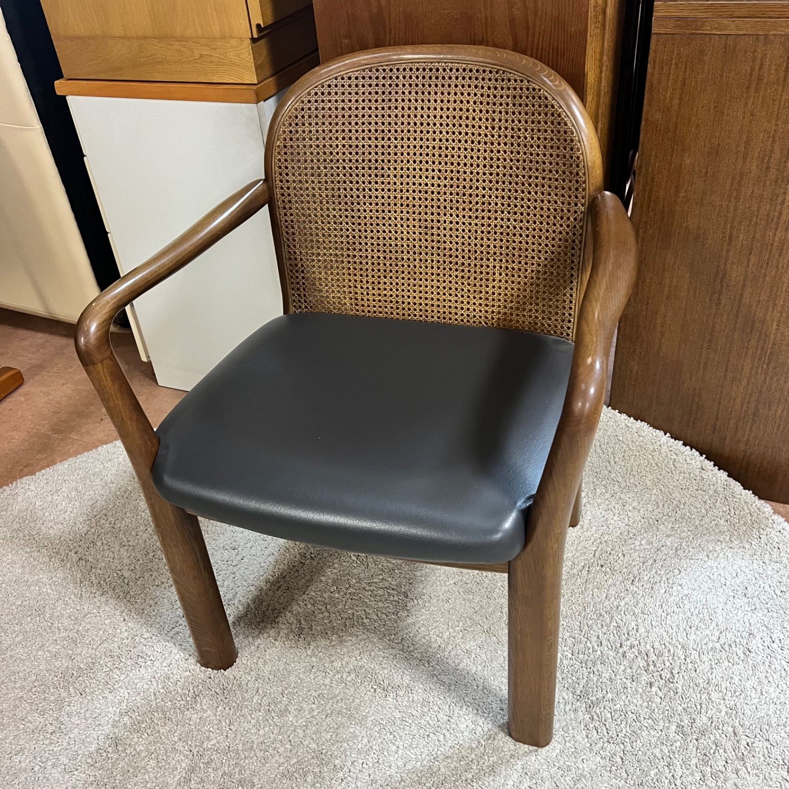 飛騨産業】キツツキ 2脚セット アームチェア ダイニングチェア