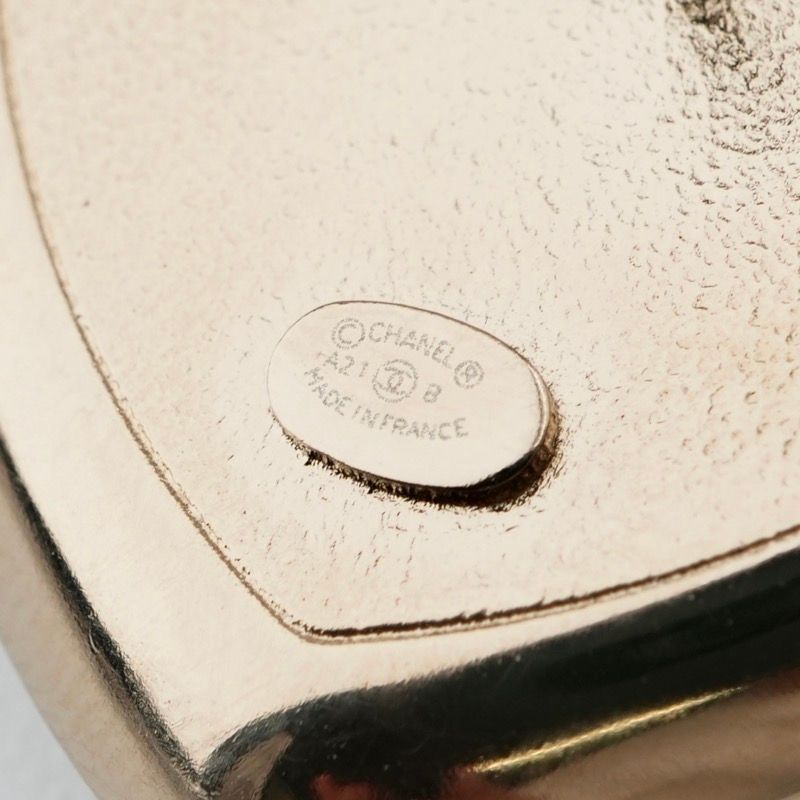 シャネル CHANEL ブローチ コサージュ ゴールド ホワイト ココマーク  