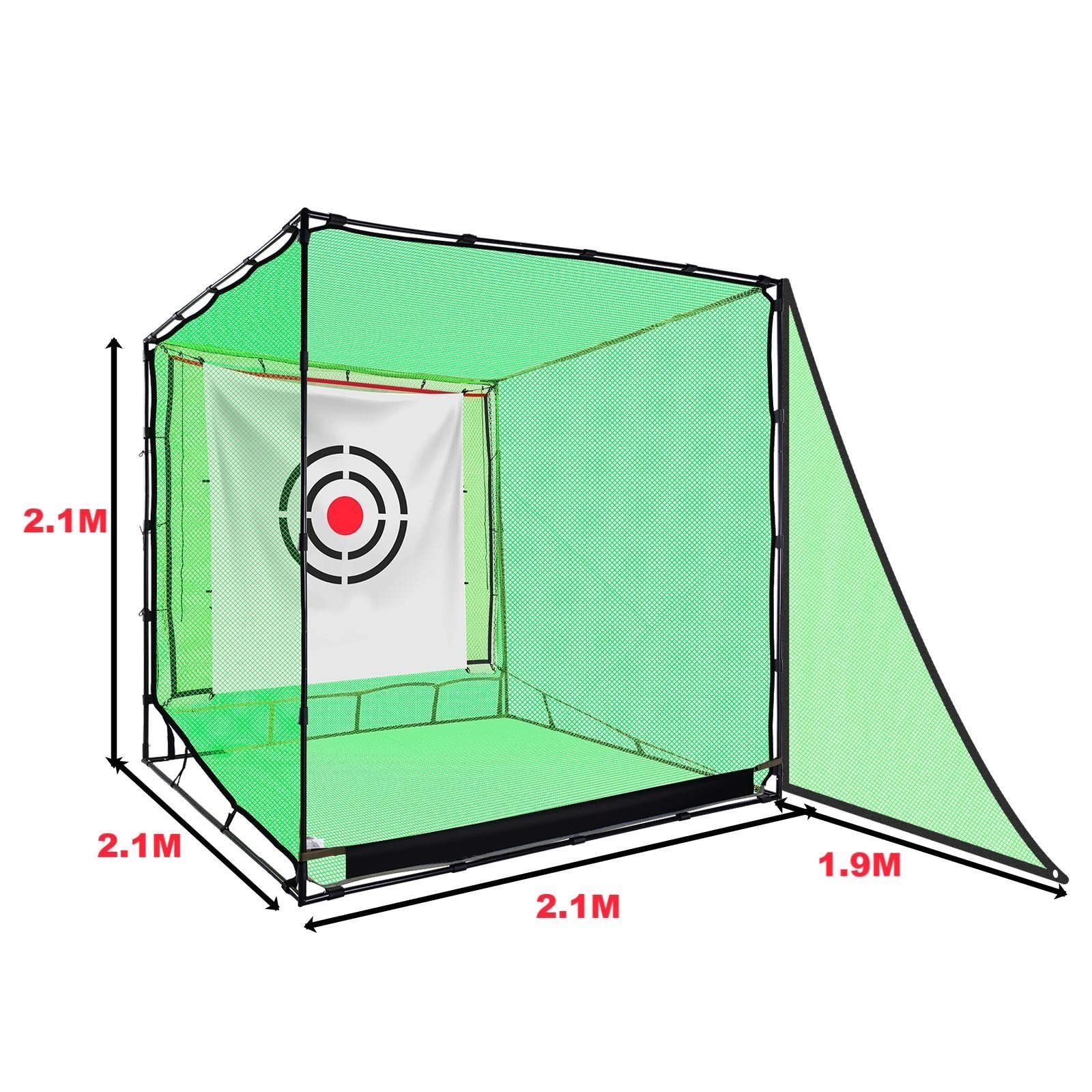 幸せな 屋外 自宅 ネット ゴルフ練習場 大型ゴルフネット 2.1ｘ2.1ｘ2.1ｍ ゴルフネット 早い者勝ちの限定セール。