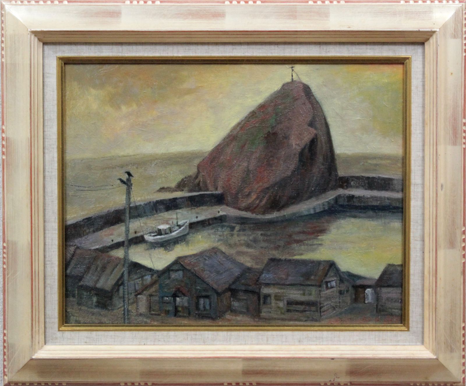 石井公彦『岩かげの漁港』油彩画【真作保証】 絵画 石井公彦『岩かげの漁港』油彩画【真作保証】 絵画 - メルカリ