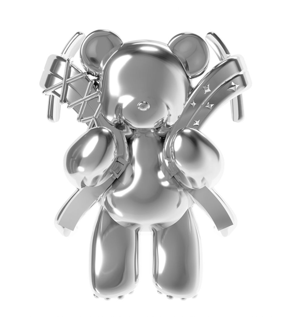 AND A ASH メタルクマ AirPods max アクセサリー シルバー 韓国