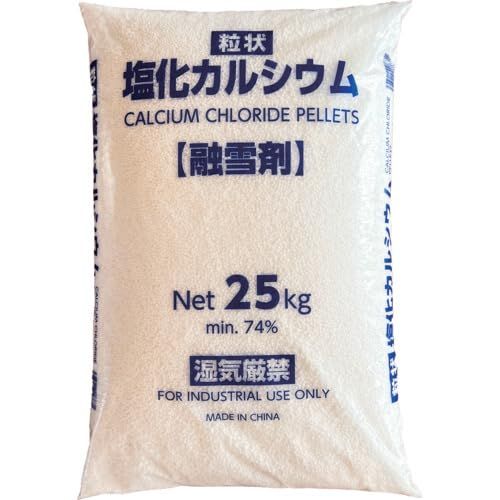 2営業日で発送 ジャパンソルト 塩化カルシウム 融雪剤 25KG JS19025 3765