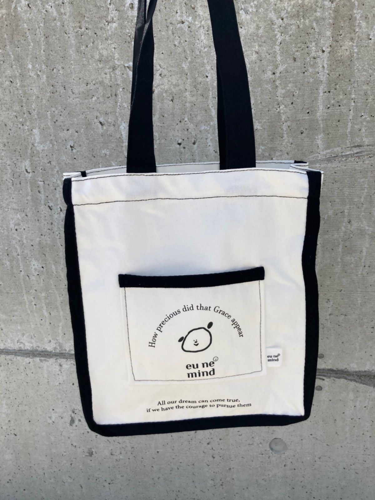 eune mind mini stitch pocket eco bag - メルカリ