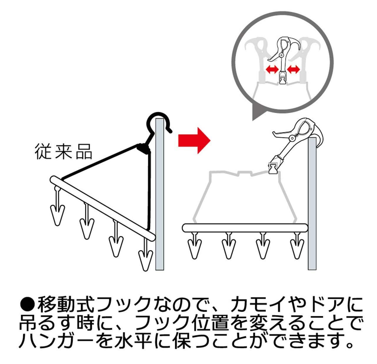 大安売り】オーエ 洗濯 物干し ハンガー ホワイト 約縦34×横34×奥行