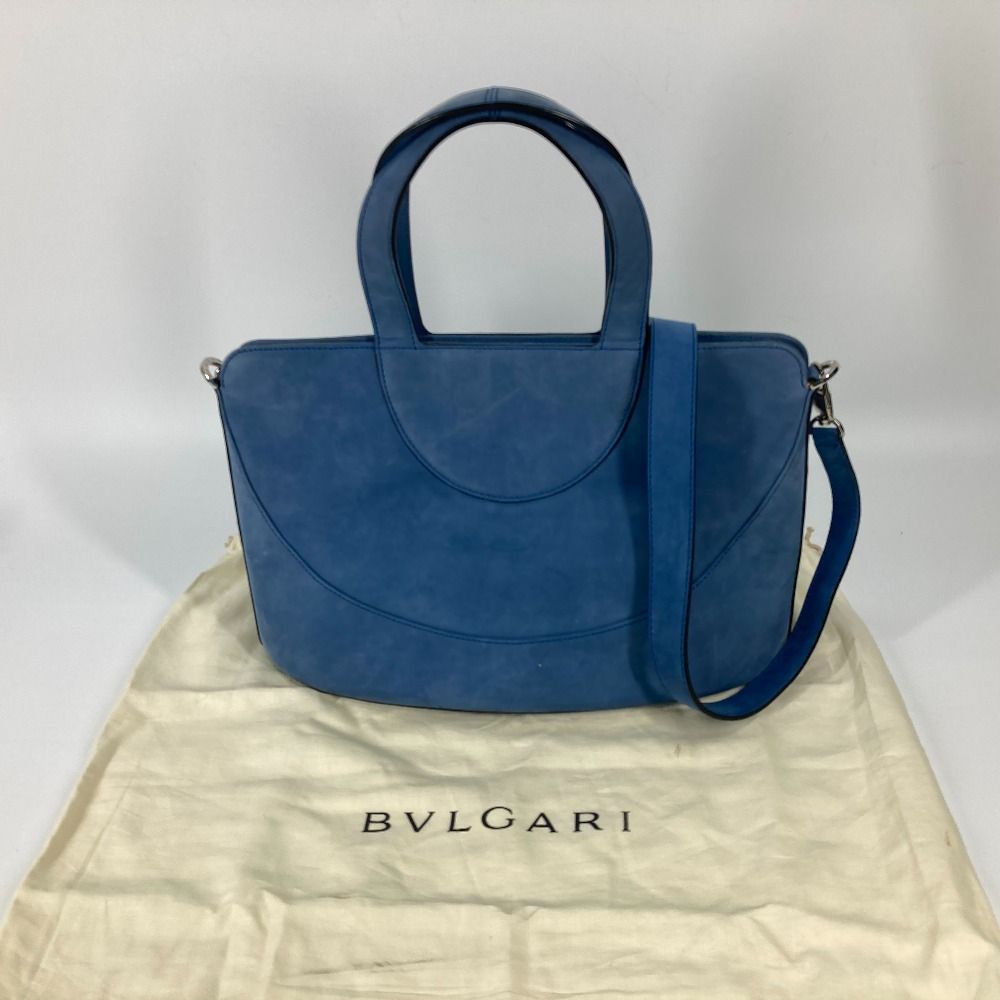 BVLGARI ブルガリ ハンドバッグ デコルテ スエード - メルカリ