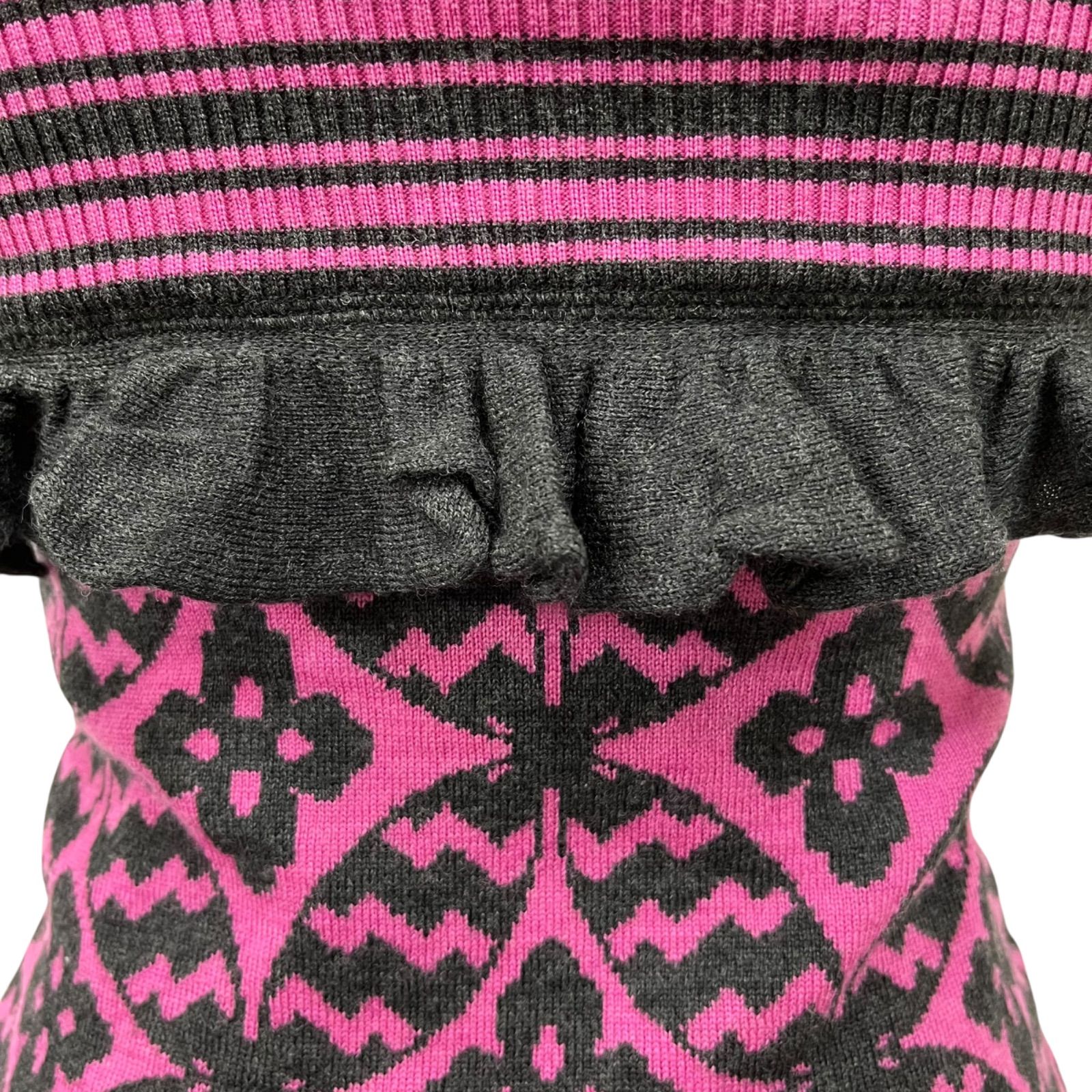 ジャストカヴァリ ☆ フリル 半袖丈 ニット 38 伊製 ピンク ウール Sherbet Pullover (2025) by Angelic Pretty