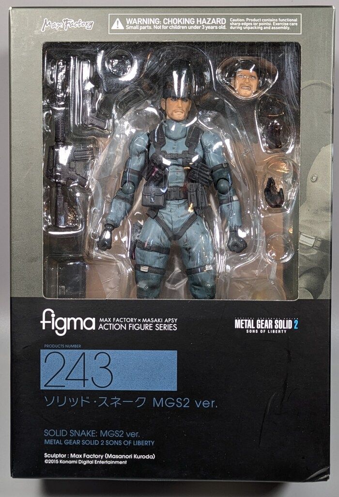 figma ソリッド・スネーク mgs2 ver. 特典 ダンボール付き