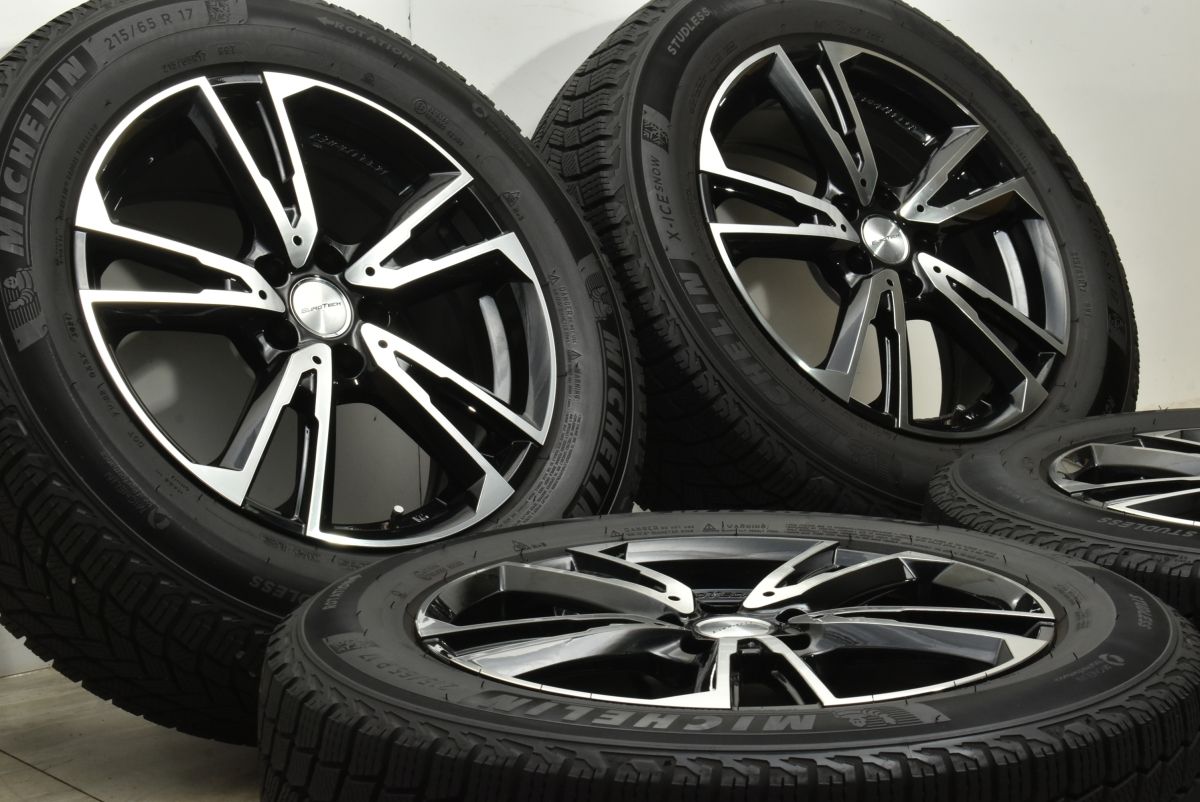 バリ溝 EUROTECH GAYA SOLI 17in 7J 45 PCD108 ミシュラン 215 65R17 プジョー 3008 4008 5008 シトロエン C5 エアクロス 平座