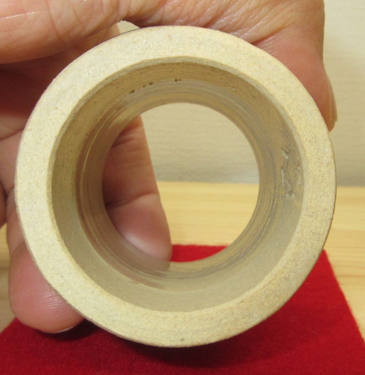 逢絢亭】茶道具 蓋置 萬古焼 老松の絵 老松蓋置 佐久間勝山 共