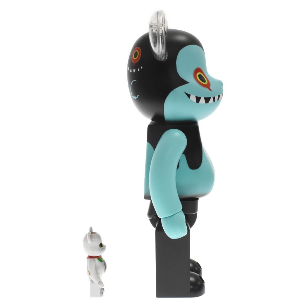 MEDICOM TOY - MEDICOM TOY メディコムトイ BE@RBRICK デビルマン バイロン 100% &amp; 400% ベアブリック フィギュア ブルー MEDICOM TOY - BE@RBRICK デビルバイロン 100％ & 400％セット