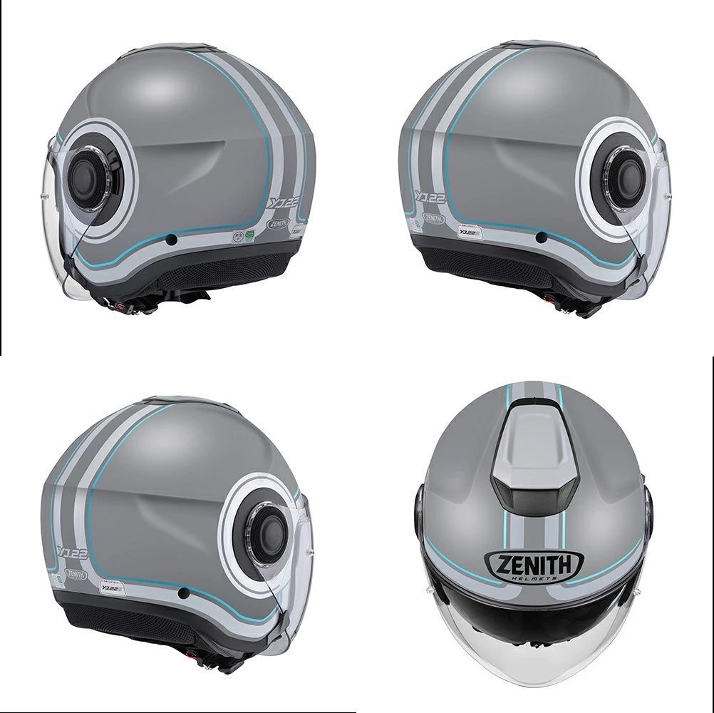 ヤマハ YJ-22Ⅱ ZENITH Graphic GF-2 グレー L(58-59cm) サンバイザー