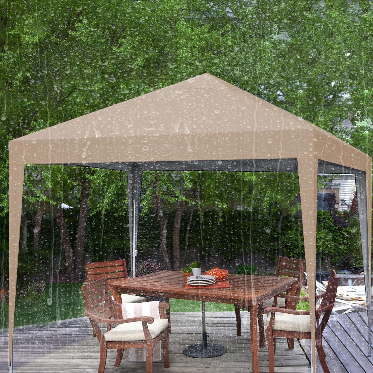 新品 3m/2.5m/2m UVカット 耐水 ワンタッチタープテント3段階調節