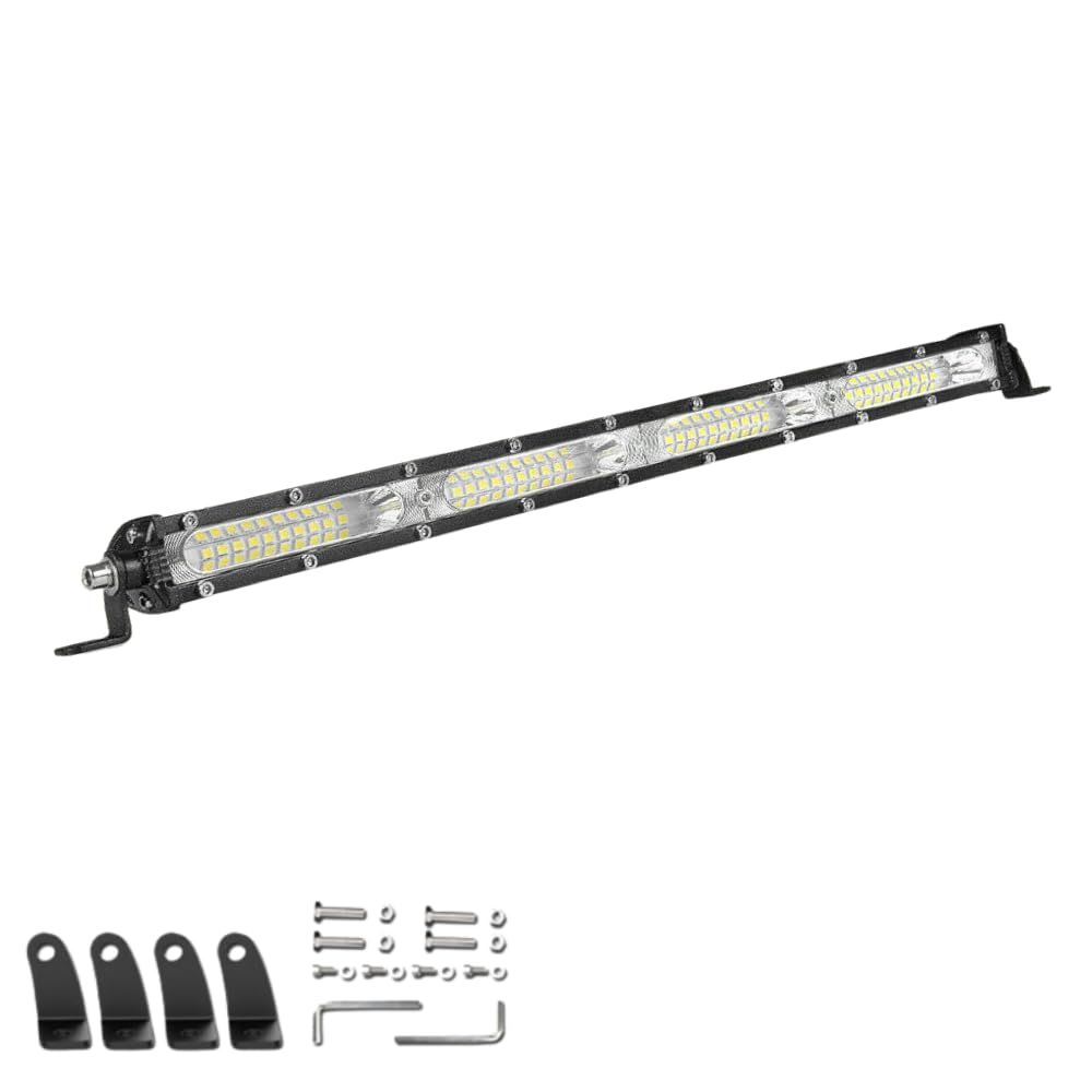 【迅速発送】MAKUMINORS LEDワークライト ライトバー 12V 24V デイライト スポットライト フォグランプ トラック 車 作業灯 投光器 車幅灯 13インチ 1個