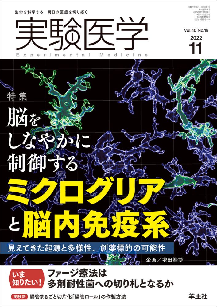 実験医学 生命を科学する明日の医療を切り拓く Vol．40