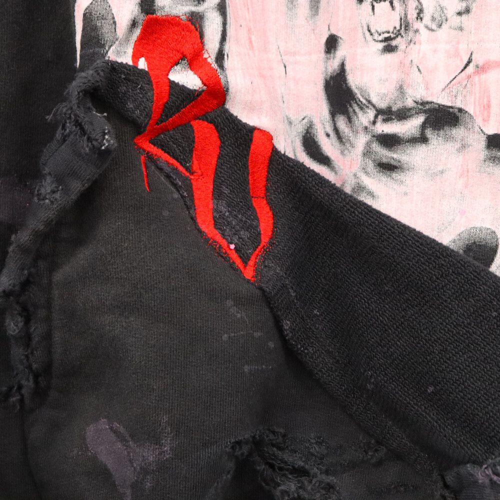 cvtvlist (カタリスト) 硫化染め カスタム クラッシュ ロゴ 刺繍 プル