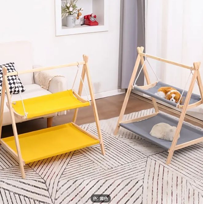 デュアルレベルペットラウジャー 耐久性のある屋内|屋外猫アクティビティセンター