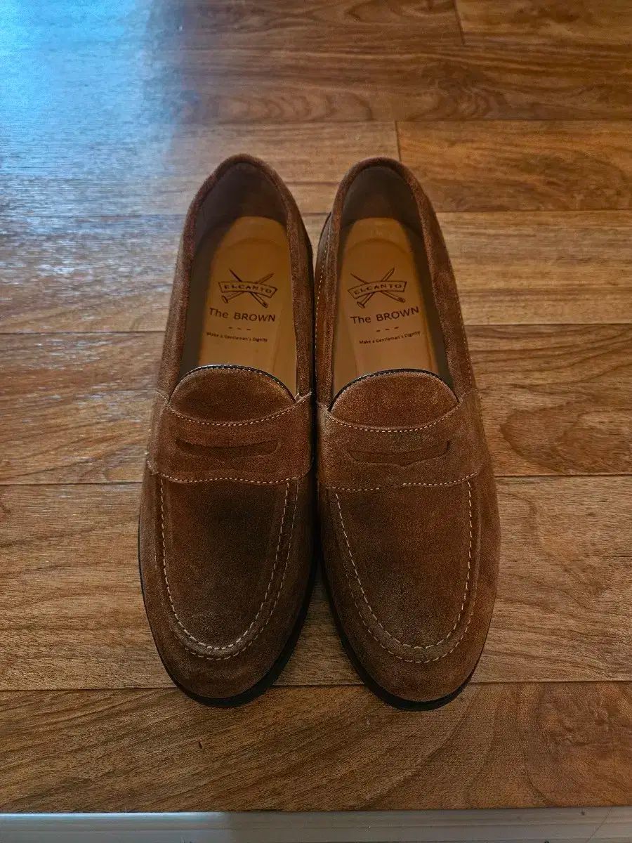 ELCANTO エルカント ブラウン スエード ローファー