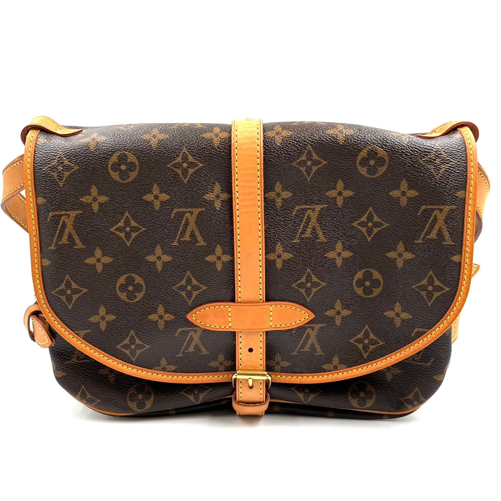 極美品】LOUIS VUITTON ルイヴィトン M42256 ソミュール30 モノグラム  