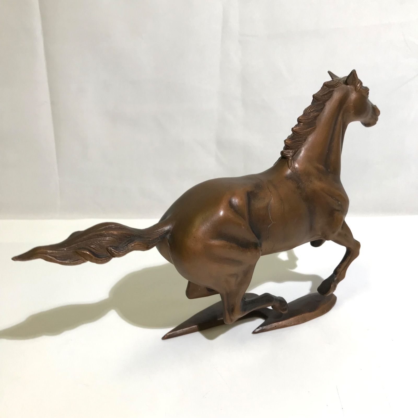 馬のオブジェ 置物 インテリア 銅像 工芸品 2頭まとめ - メルカリ