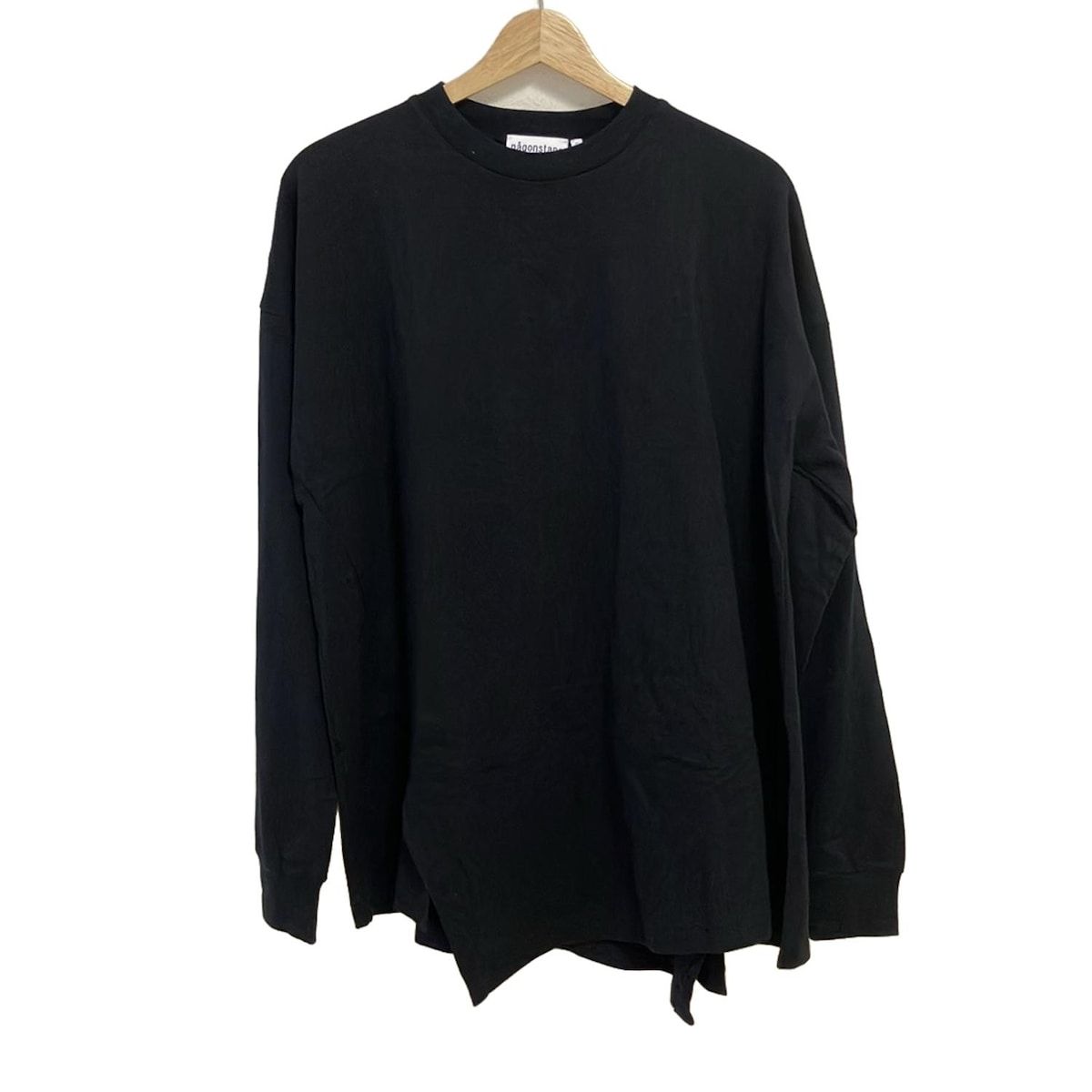 nagonstans ナゴンスタンス 長袖Tシャツ サイズM レディース - 黒 クルーネック
