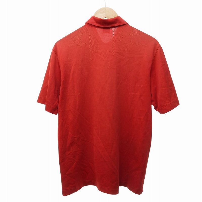 G8013*NIKE ナイキ☆タイガーウッズコレクション☆ゴルフシャツ☆オレンジ ナイキ NIKE タイガー ウッズコレクション ポロシャツ