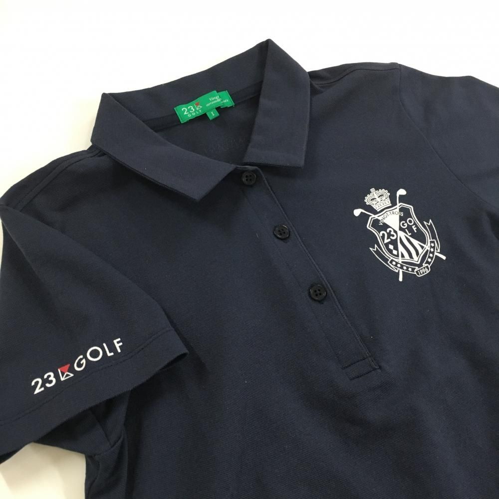 PEARLY GATESポロシャツ グラデーションロゴ サイズ5(L)ブラック