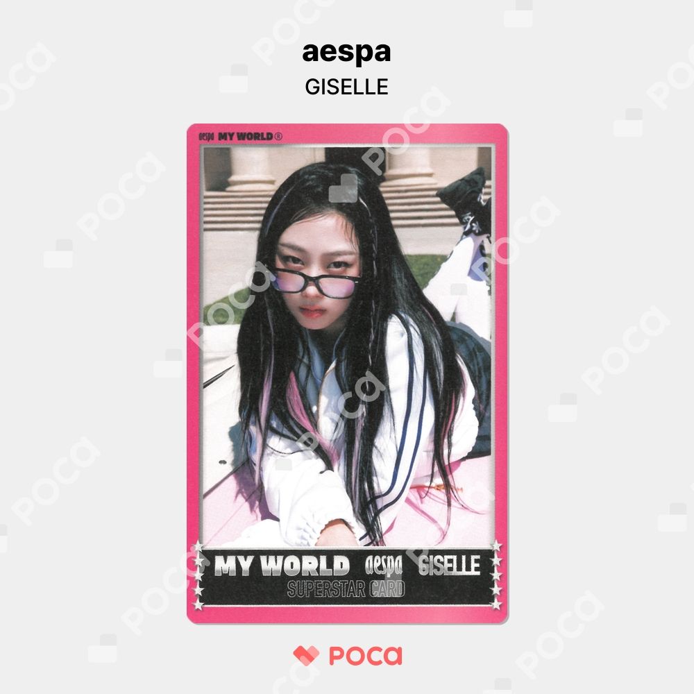 aespa my artist card pack ジゼル トレカ aespa ジゼル トレカ MY WORLD Zine Ver. Trading Card Set 公式