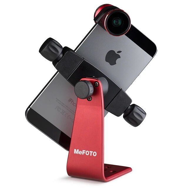 iPhoneやスマホをカメラ用三脚に取り付けられるアダプタ スマホアダプター MeFOTO SideKick360 Plus mph200 カラー  レッド - メルカリ