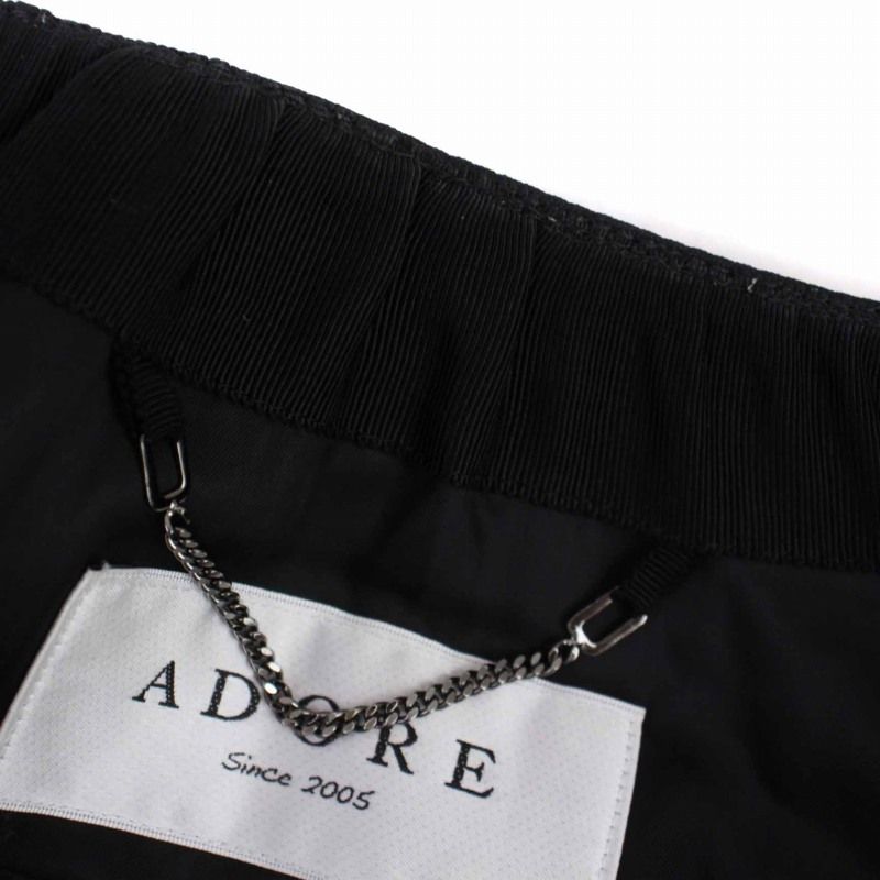 アドーア　ADORE ノーカラー　ジャケット　シルク　ジップアップ アドーア ADORE ノーカラージャケット ジップアップ シルク