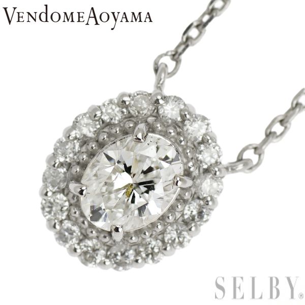 VENDOME AOYAMA】ヴァンドーム青山 ダイヤネックレス Pt950 Pt850 D  