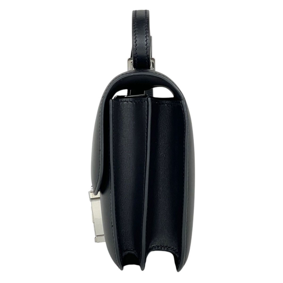 エルメス ブラックレザー ショルダーバッグ エルメス 黒 レザー