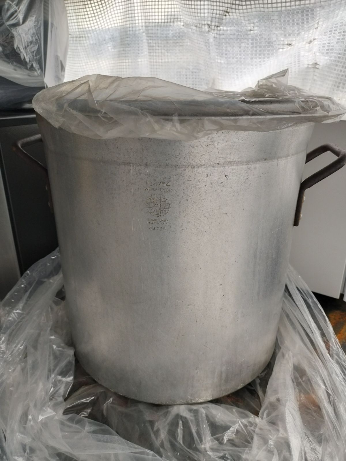 ヴィンテージ WEAR EVER ウェアエバー 寸胴 鍋 約40L