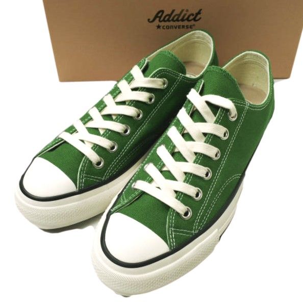 新品 CONVERSE ADDICT コンバースアディクト CHUCK TAYLOR CANVAS OX チャックテイラー キャンバス オックス  1SD399 US8(26.5cm) GREEN スニーカー シューズ g16538 - メルカリ