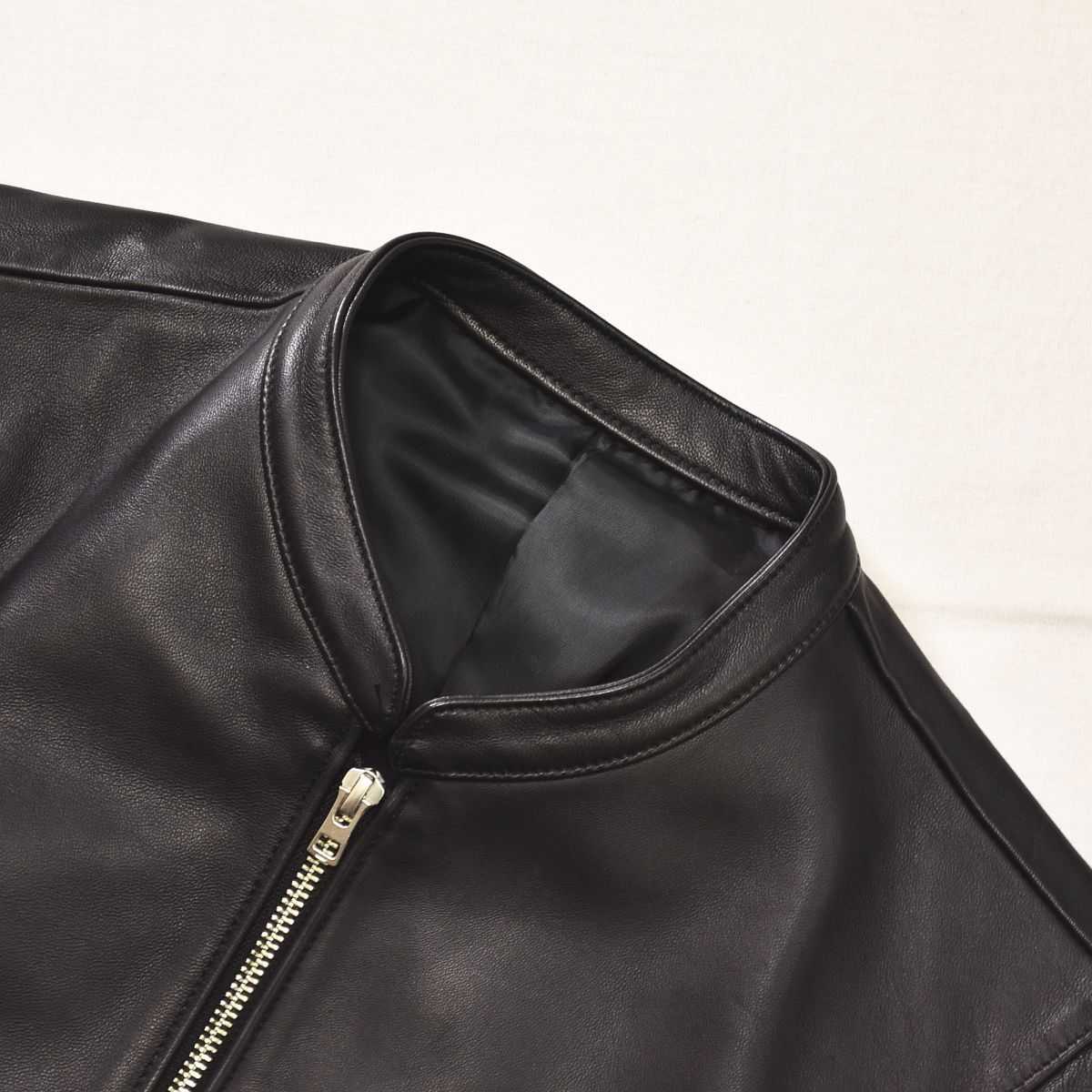 美品】 18SS 日本製 リドム LIDNM ラムレザー 羊革 シングル 