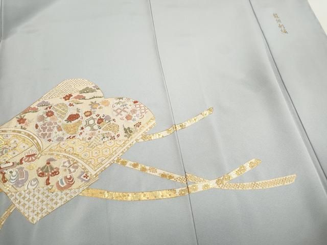 平和屋着物○中国三大刺繍 蘇州刺繍 色留袖 冊子吉祥宝尽くし花文 暈し