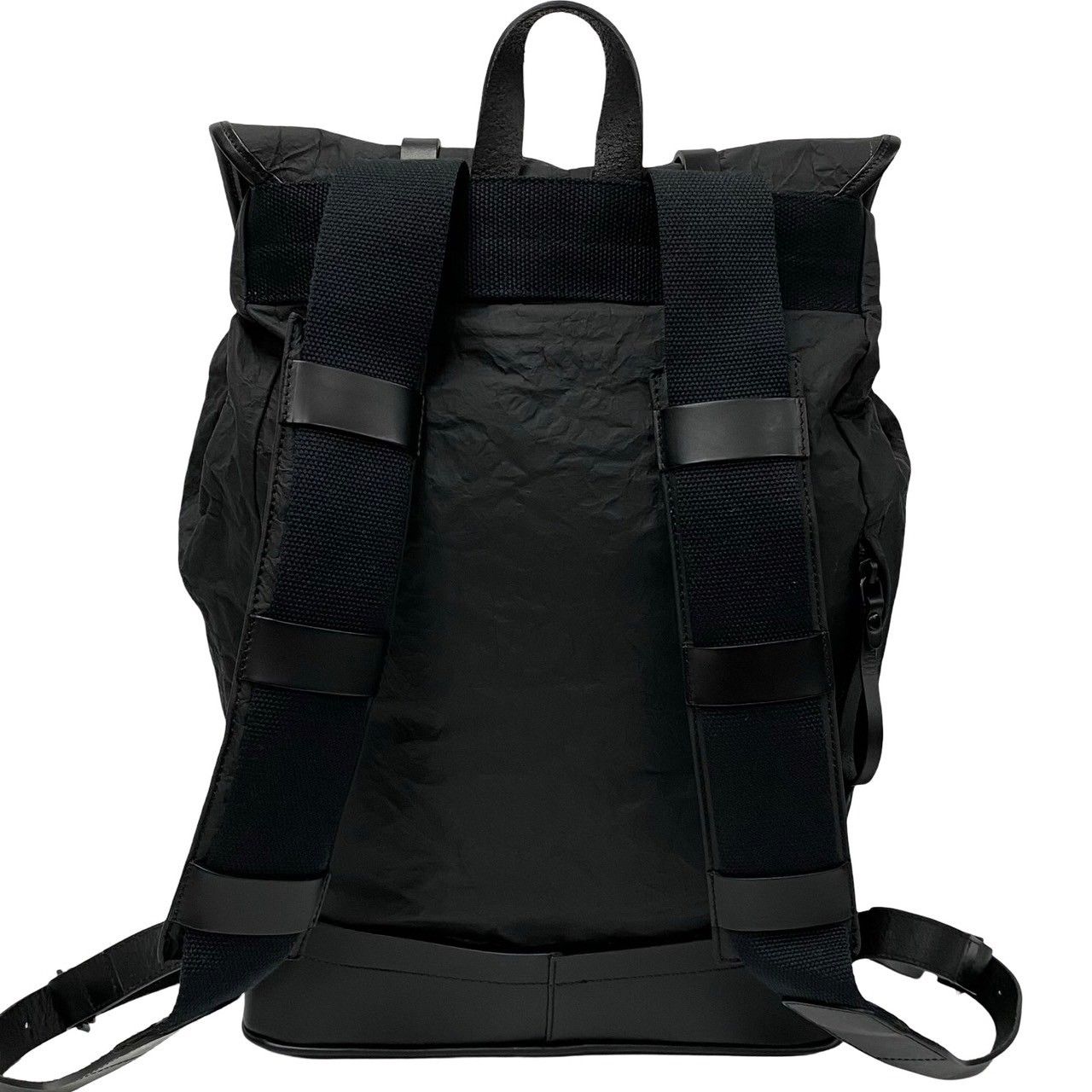 希少Maison Margiela メゾンマルジェラシワ加工レザーバックパック黒 ほぼ未使用 希少品 MAISON MARGIELA メゾンマルジェラ 4ステッチ