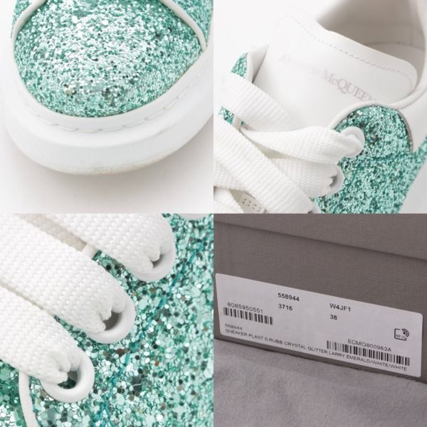 極美品✨アレキサンダーマックイーン スニーカー ラリー グリッター レザー アレキサンダーマックイーン】Alexander McQueen グリッター ラメ