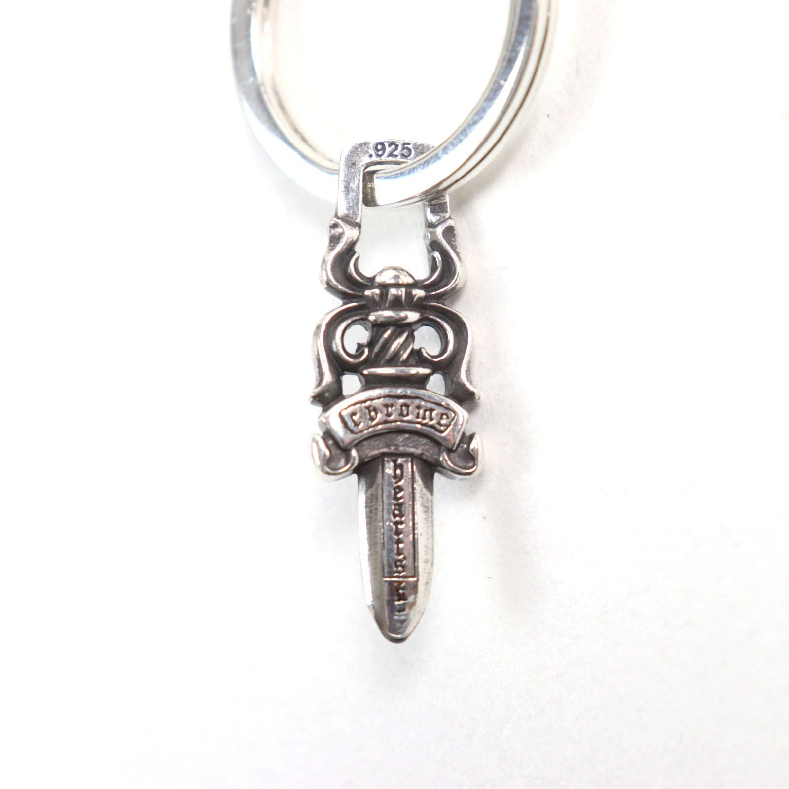 【silver925】キーリング ダガーチャーム ChromHearts好きに CHROME HEARTS クロムハーツ キーリング ローラー#5ダガー