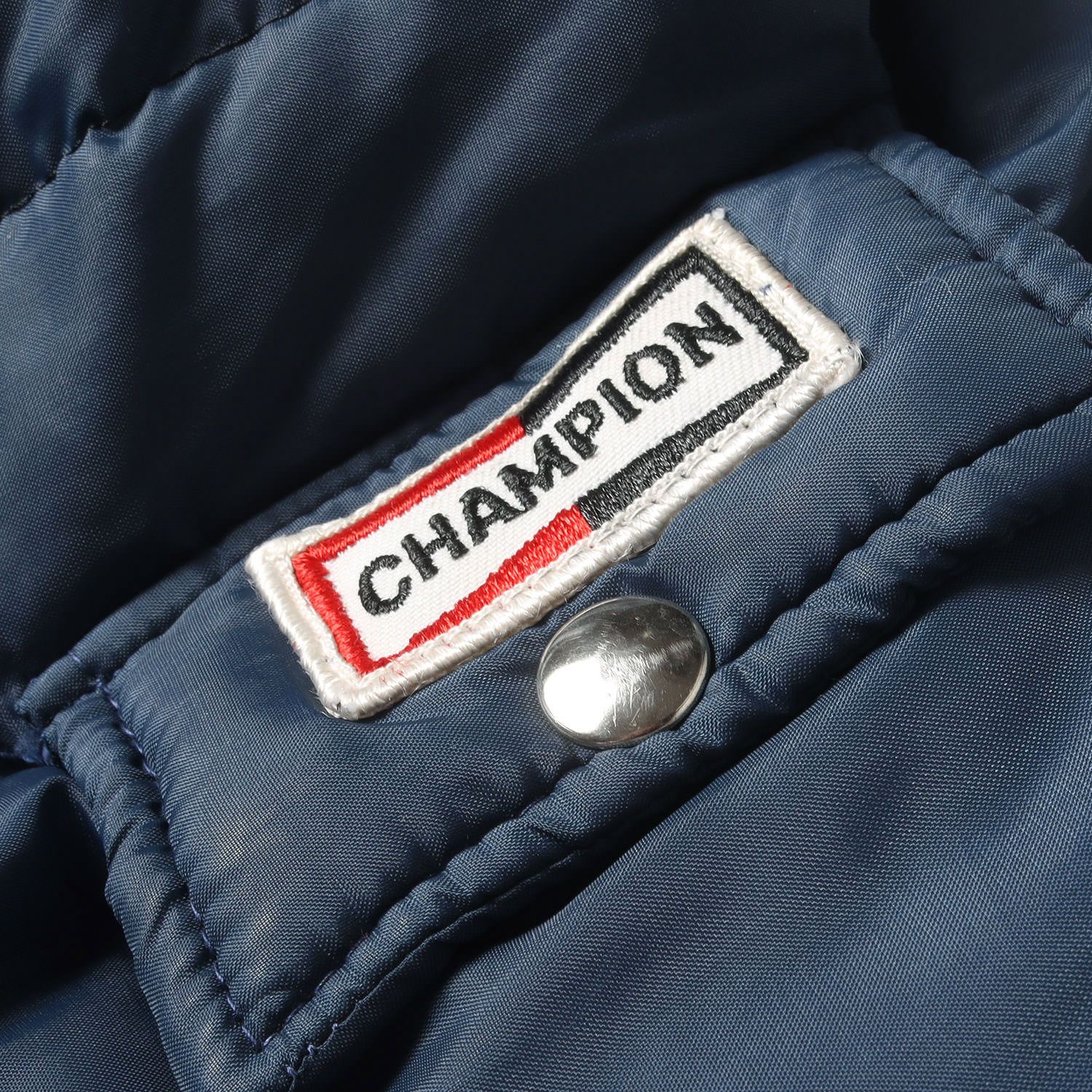 70s CHAMPION SPARK PLUGS レーシング 中綿 ジャケット ネイビー 紺 