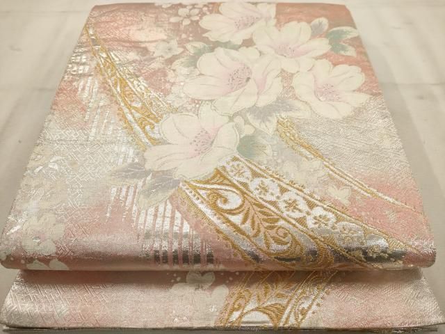 AAA　袋帯 美品 逸品 米澤 佐志め織物 幾何学 全通 正絹 【中古】 AAA様専用 袋帯 美品 逸品 米澤 佐志め織物 幾何学 全通 正絹