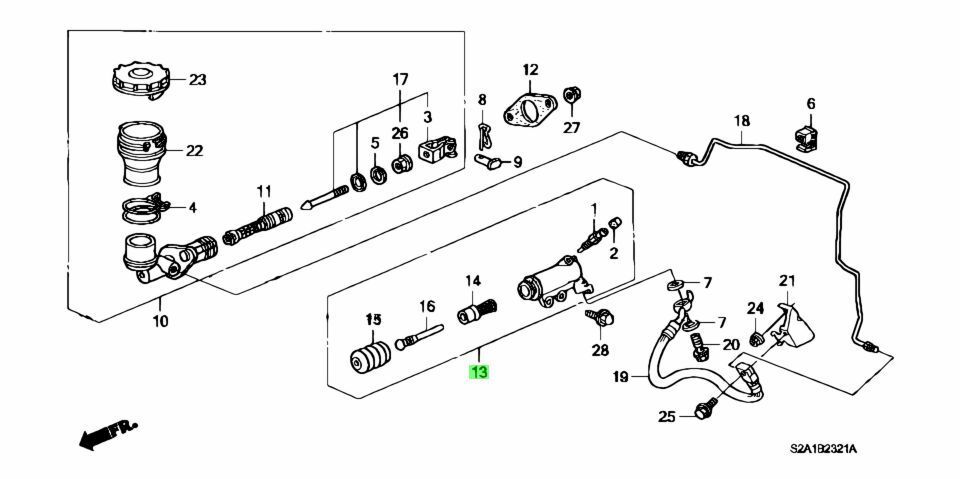 ● HONDA ホンダ 純正 AP1 AP2 S2000 クラッチ スレーブシリンダー クラッチ スレーブ シリンダー ASSY TypeS TypeV Premium