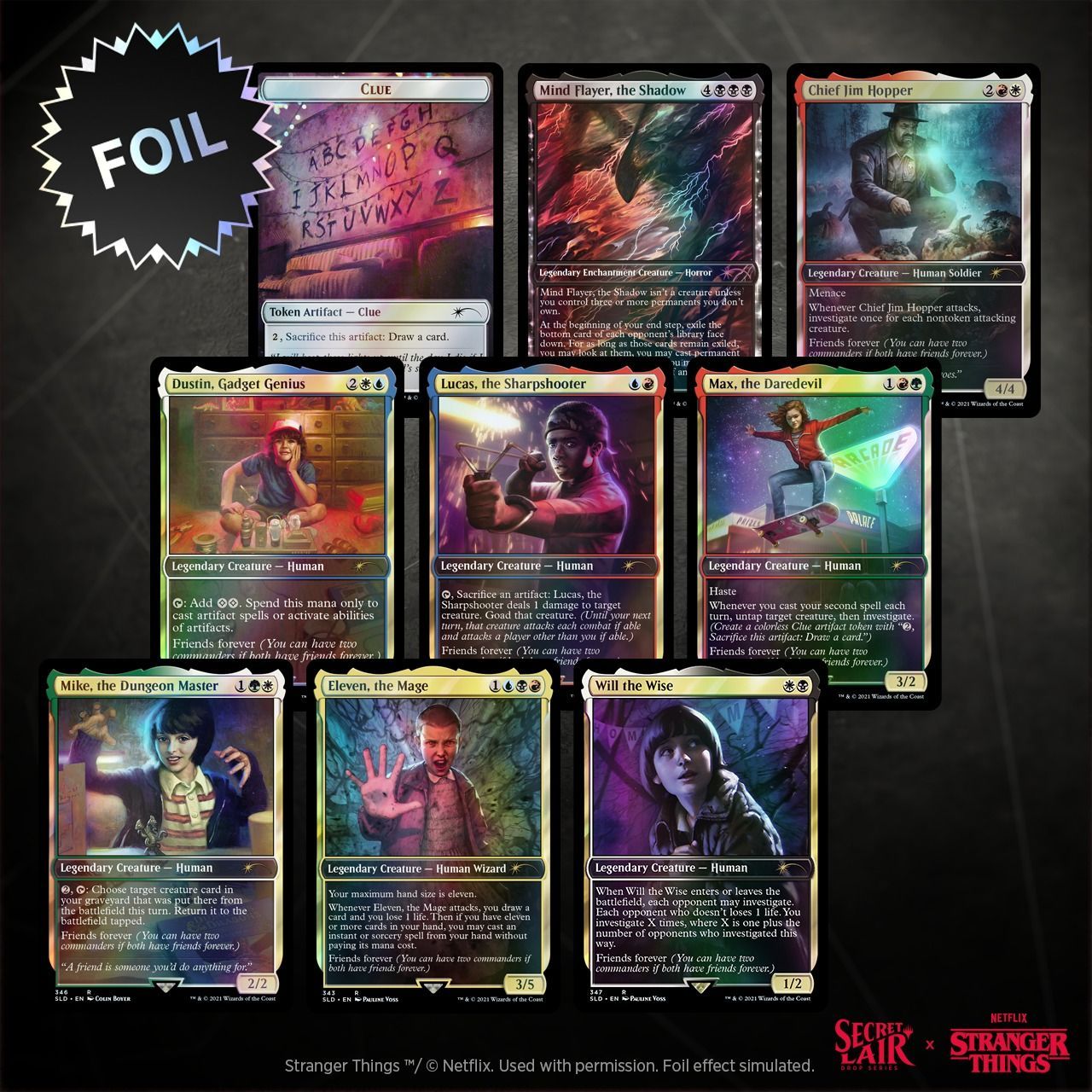 MTG Secret Lair x Stranger Things FOIL