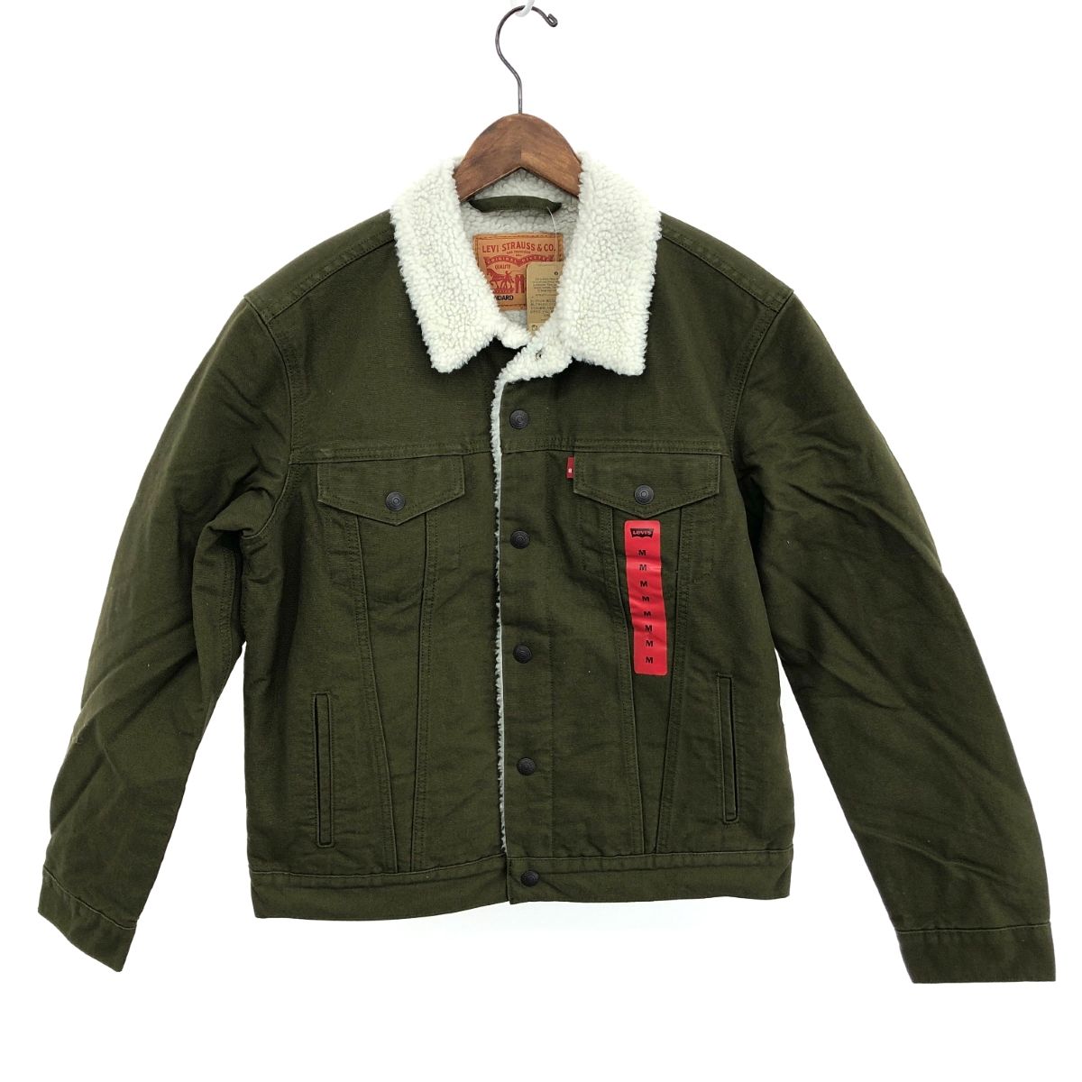 未使用品 LEVI`S リーバイス デニムボア ジャケット サイズ:M  グリーン  メンズ 　240001101621