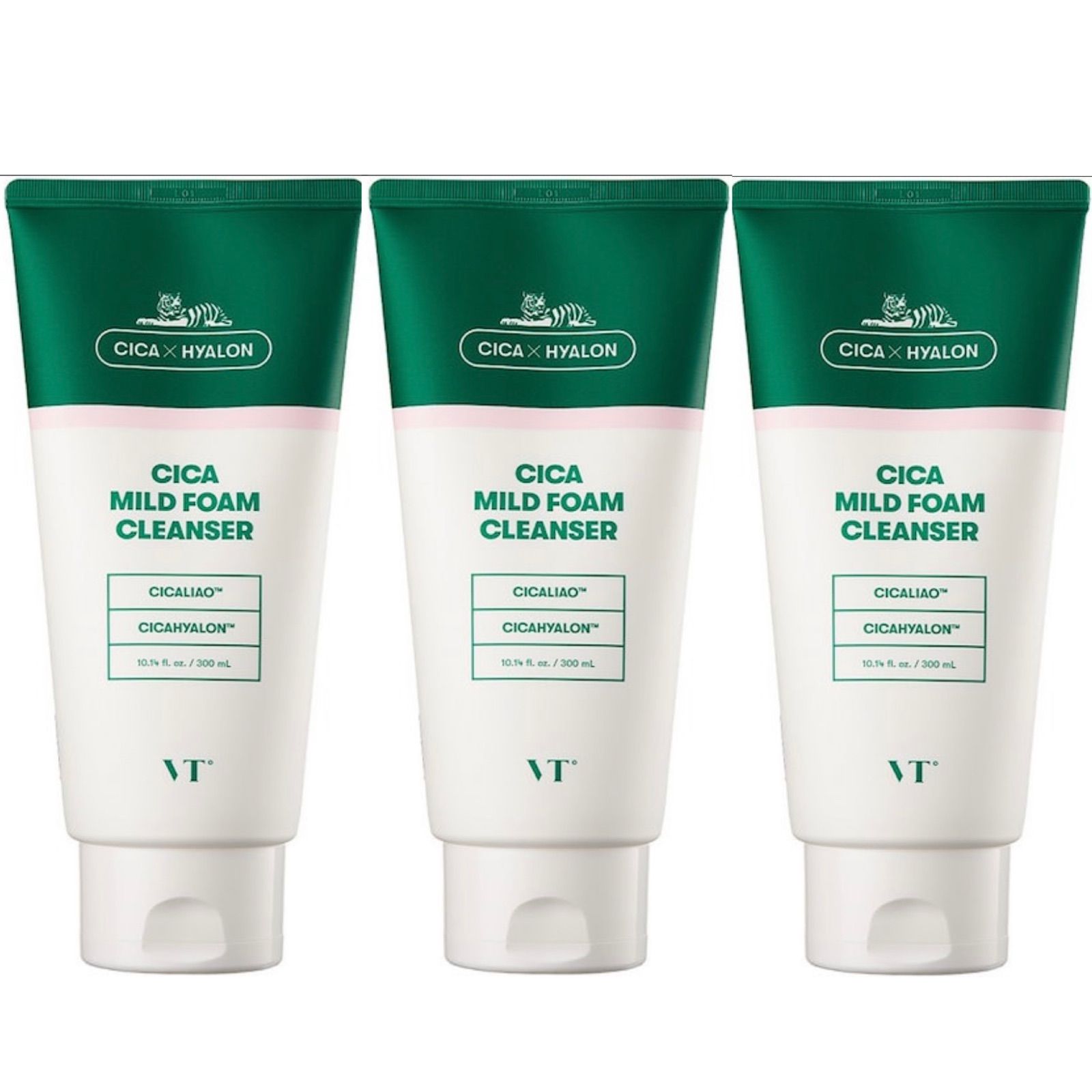 VT cosmetics ／シカ マイルドフォーミング クレンザー  300ml  3本セット　洗顔料　VTコスメティックス