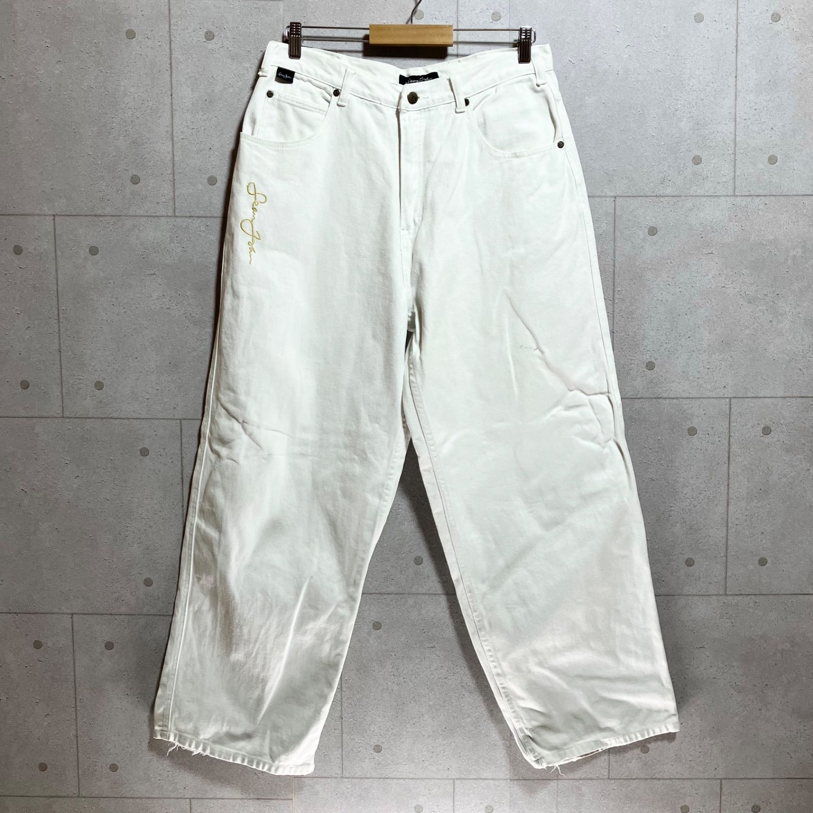USA古着 SEANJOHN デニムパンツ ワイド baggy B系 Y2K 00s SEANJOHN 極太 ワイド バギーデニムパンツ 英字 y2k ブルー