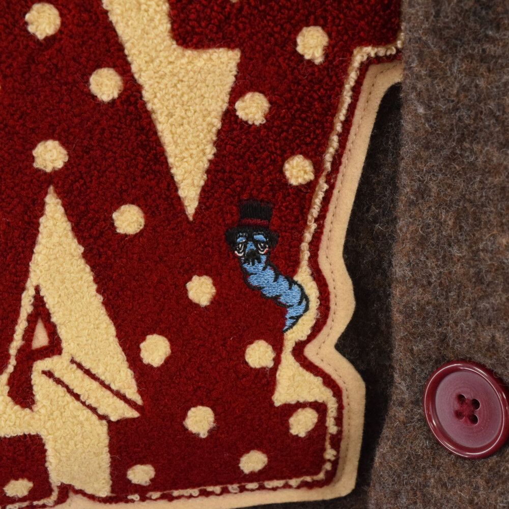 weirdo WRD-22-AW-05 WORM BRAZAR ロゴワッペン付き weirdo (ウィアード) WRD-22-AW-05 WORM BRAZAR ロゴワッペン付き