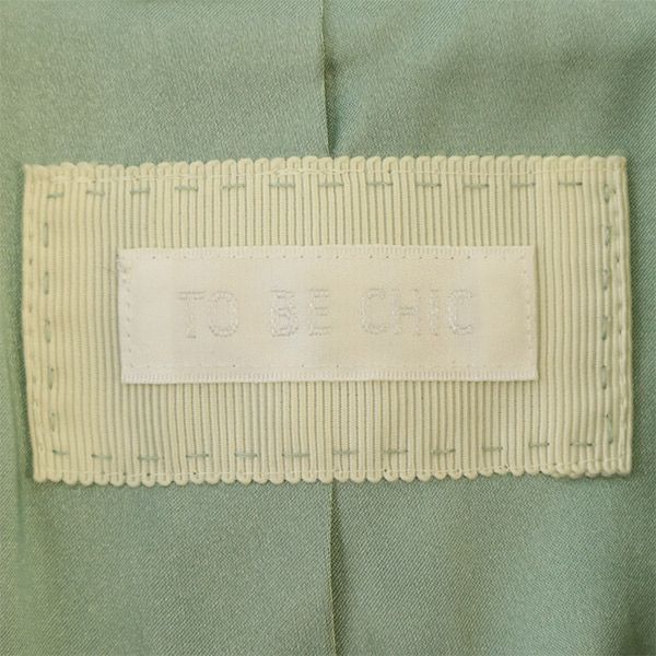 TO BE CHIC - トゥービーシック ウールブレンド テーラードジャケット 38 ベージュ TO BE CHIC レディース トゥービーシック ウールブレンド テーラードジャケット 38